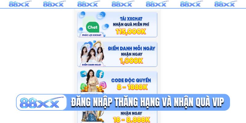 Đăng nhập ngay để thăng hạng và nhận quà VIP